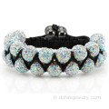 Bracelets de Shamballa pour femmes AB coloré Shamballa Jewels
